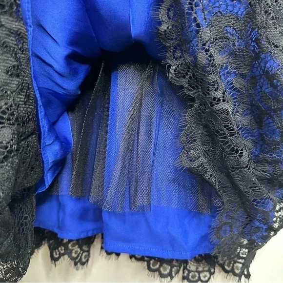 Moulinette Soeurs Anthropologie NWT Saphire Illusion Lace Overlay Dress Size 4 - Picture 13 of 14